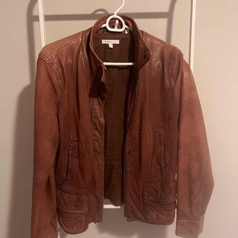 Vince women’s brown Leather Jacket